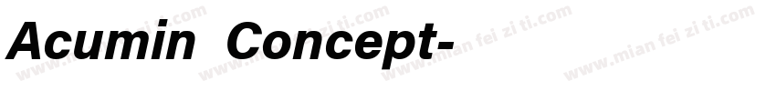 Acumin Concept字体转换